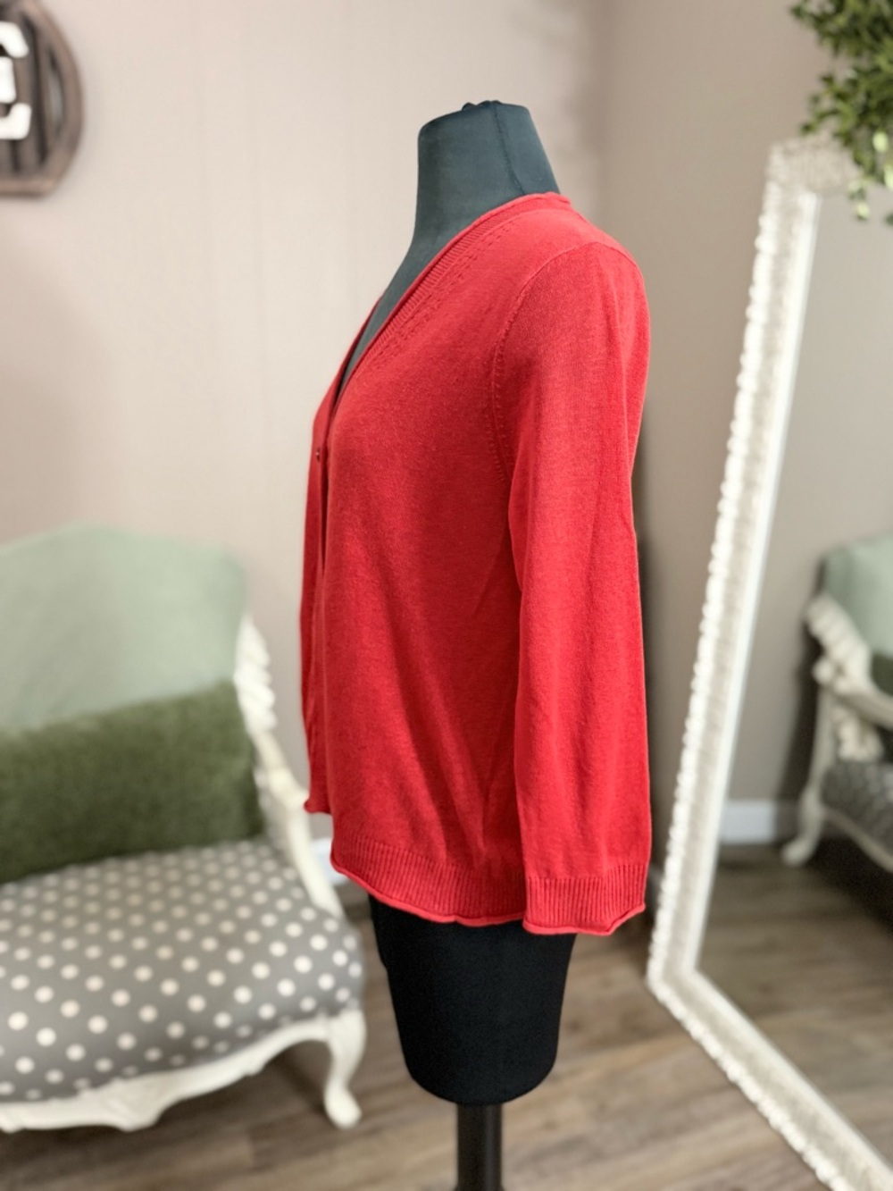 Pendleton • Linen/Cotton One Button Cardigan - Picture 6 of 11